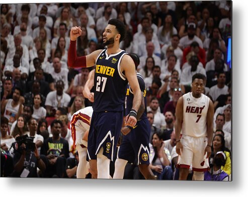 Playoffs Metal Print featuring the photograph Jamal Murray #8 by Nathaniel S. Butler