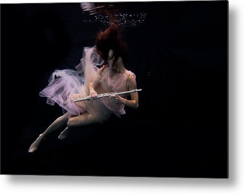 Nina Metal Print featuring the photograph Nina underwater for the Hydroflute project #8 by Dan Friend