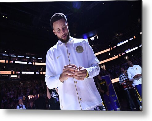 Stephen Curry Metal Print featuring the photograph Stephen Curry #84 by Noah Graham