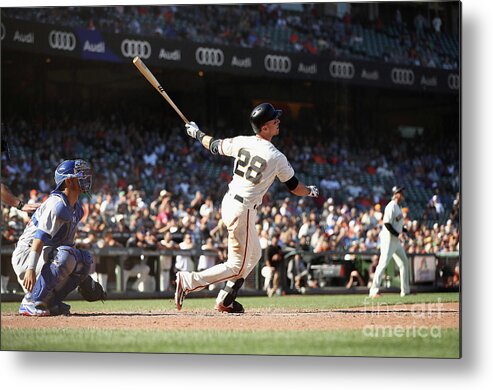 San Francisco Metal Print featuring the photograph Buster Posey #9 by Ezra Shaw