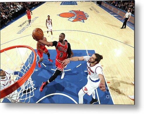 Nba Pro Basketball Metal Print featuring the photograph Dwyane Wade by Nathaniel S. Butler