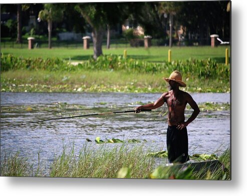 Fisherman Metal Print featuring the photograph A Fishermans Paradise, Venetian Gardens by Philip And Robbie Bracco
