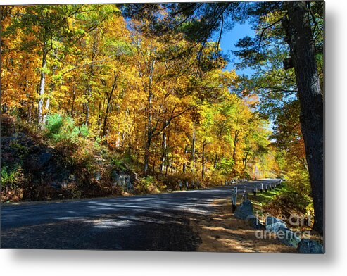 Wayne Moran Photography Metal Print featuring the photograph A Lovely Autumn Hike Quabbin Reserve Western Massachusetts by Wayne Moran