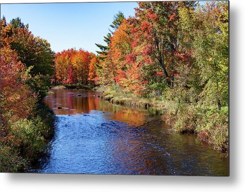 Maine Fall Colors Metal Print featuring the photograph A Maine Reflection by Jeff Folger