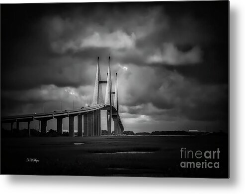 Bridge Metal Print featuring the photograph A Moody Bridge by DB Hayes