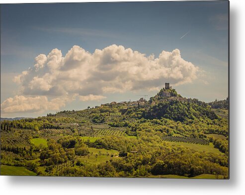 Outdoors Metal Print featuring the photograph A small town in the Siena province by Jakob Montrasio