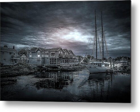  Metal Print featuring the photograph A Stormy Evening by Penny Polakoff