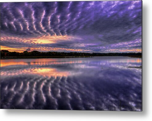 Sunrise Metal Print featuring the photograph A Sunrise Opening Over Wausau by Dale Kauzlaric
