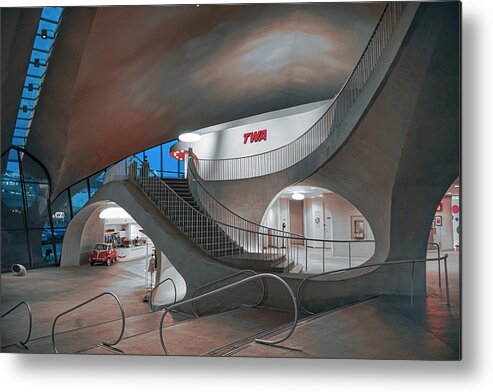Airport Metal Print featuring the photograph A Terminal at JFK Inside by Matthew Bamberg