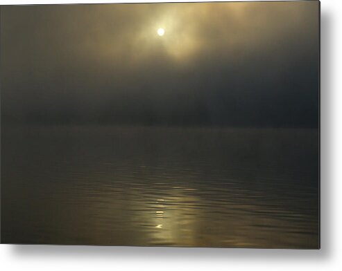 Lake Metal Print featuring the photograph A Three Drip Sunrise by Ed Williams