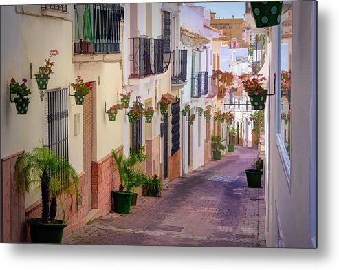 Andalusian City Metal Print featuring the photograph A visit to the city of Estepona - 7 by Jordi Carrio Jamila
