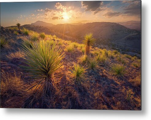 Indian Lodge Metal Print featuring the photograph Above the Desert by Slow Fuse Photography