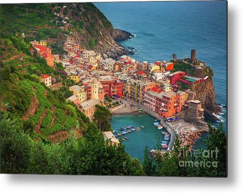 Afternoon Metal Print featuring the photograph Above Vernazza by Inge Johnsson
