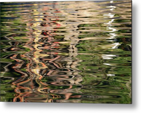 Arbutus Metal Print featuring the photograph Abstract tree reflections, Wallace Island, Gulf Islands, British Columbia by Kevin Oke
