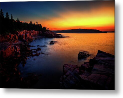 Acadia National Park Metal Print featuring the photograph Acadia Twilight 1864 by Greg Hartford