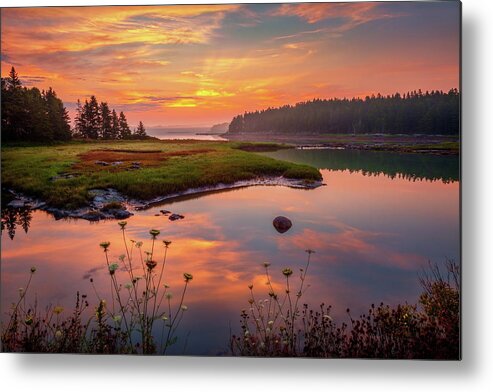 Acadia National Park Metal Print featuring the photograph Acadia Sunrise 0532 by Greg Hartford