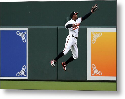 Second Inning Metal Print featuring the photograph Adam Jones by Patrick Smith