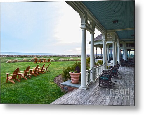 Eighteenth Hole Metal Print featuring the photograph Afternoon at the Eighteenth Hole by Catherine Sherman