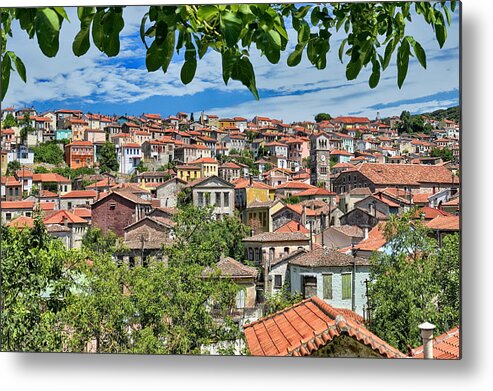 Greece Metal Print featuring the photograph Agiasos traditional settlement by Photo By Dimitrios Tilis
