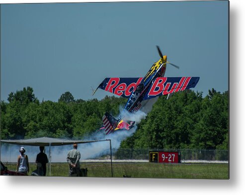 Airplane Metal Print featuring the photograph Airplane Takeoff by Carolyn Hutchins