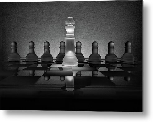 Chess Metal Print featuring the photograph All the King's Men by Chuck Rasco Photography