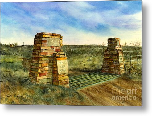 Ranch Metal Print featuring the painting Almost Home by Hailey E Herrera
