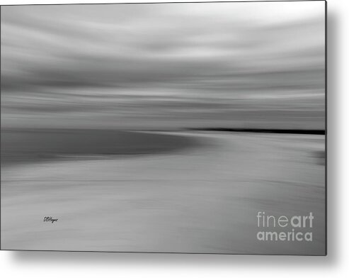 B&w Metal Print featuring the photograph Altered Reality 52 - Gould's Inlet Impressionistic Art by DB Hayes