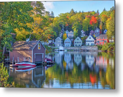 Alton Bay Metal Print featuring the photograph Alton Bay at Lake Winnipesaukee New Hampshire by Juergen Roth