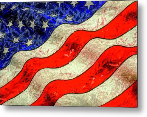 Flag Metal Print featuring the photograph American Flag Old Glory by Floyd Snyder