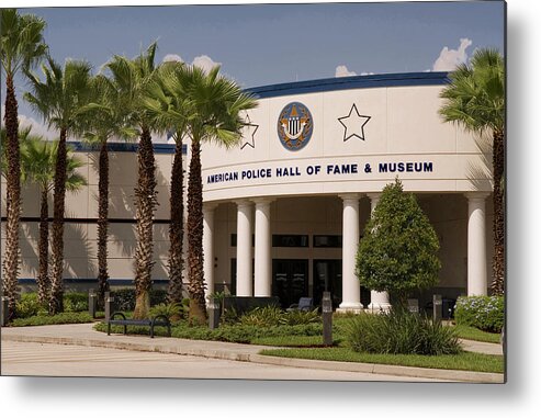 American Police Hall Of Fame And Museum Photo Metal Print featuring the photograph American Police Hall of Fame Museum Florida by Bob Pardue