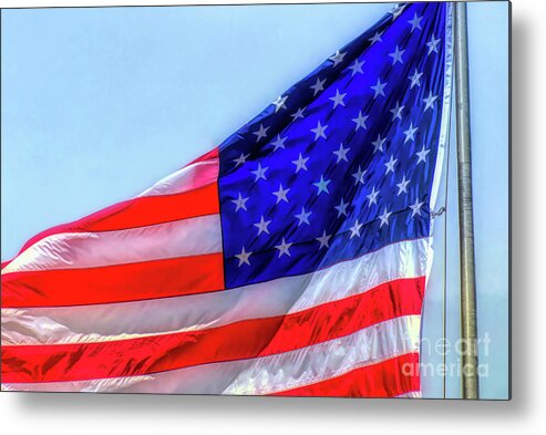 Flag Metal Print featuring the photograph American Pride by Amy Dundon