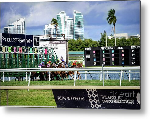 Florida Metal Print featuring the photograph And They're Off by Ed Taylor