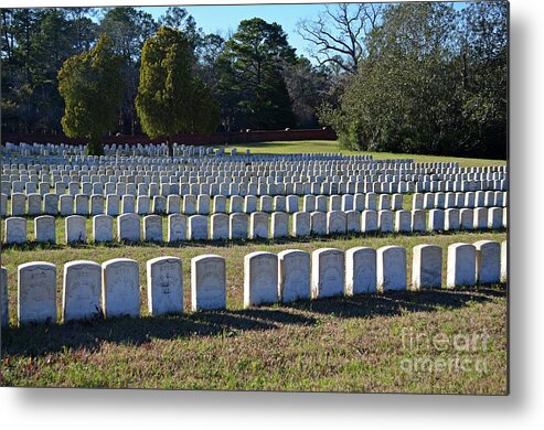 Civil War Metal Print featuring the photograph Andersonville National Cemetery by Ron Long