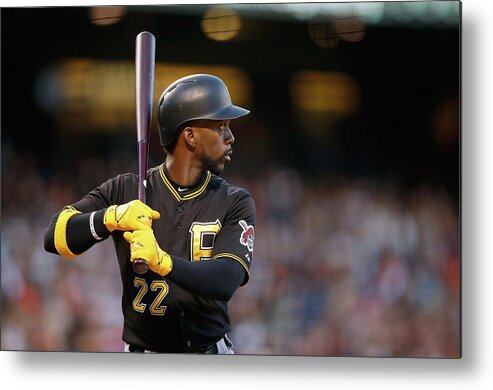 San Francisco Metal Print featuring the photograph Andrew Mccutchen by Ezra Shaw