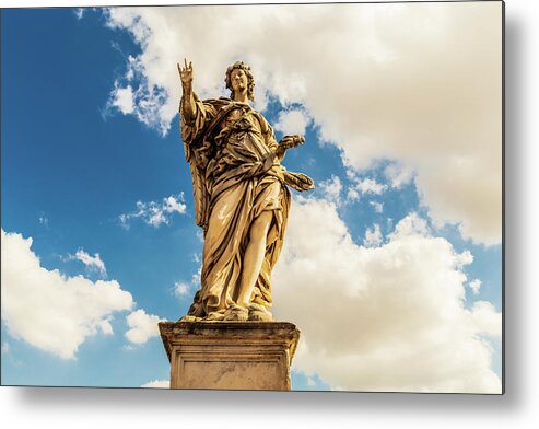 Ponte Sant'angelo Metal Print featuring the photograph Angel with the Nails by Fabiano Di Paolo