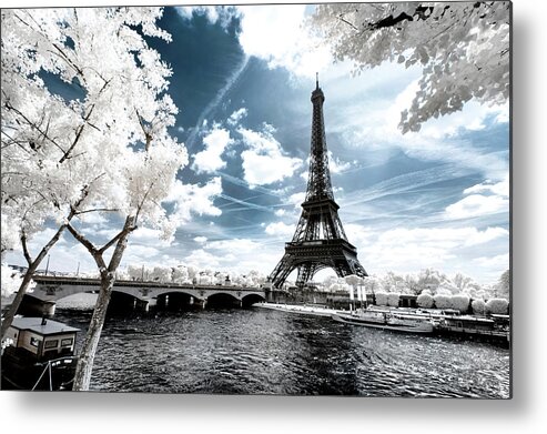 Paris Metal Print featuring the photograph Another Look - Paris France by Philippe HUGONNARD