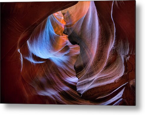 Antelope Canyon Metal Print featuring the photograph Antelope Canyon Swirl by Michael Ash
