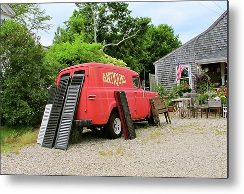  Metal Print featuring the photograph Antique shop on Cape Cod by Sue Morris