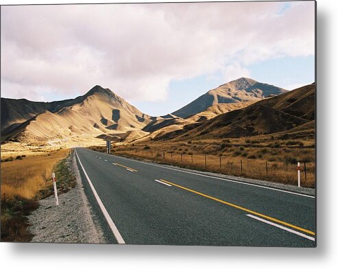 Highway Metal Print featuring the photograph Approach to Lindis Pass by Stephen Mitchell