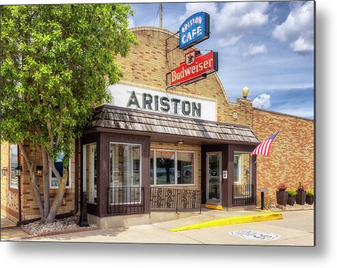 Route 66 Metal Print featuring the photograph Ariston Cafe - Litchfield, IL - Route 66 by Susan Rissi Tregoning