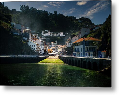 Asturias Metal Print featuring the photograph Arriving in Cudillero by Micah Offman