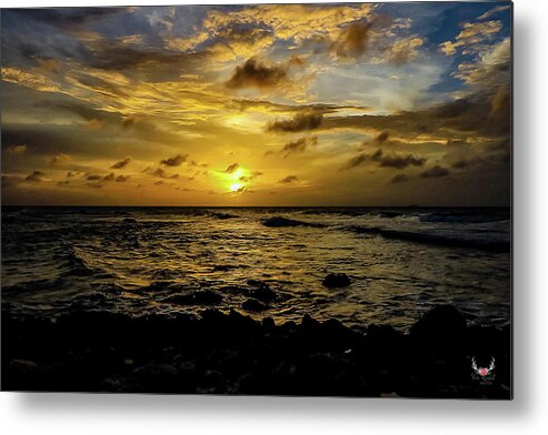 Sunset Metal Print featuring the photograph Aruba Sunset by Pam Rendall
