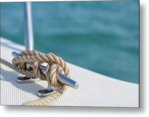 Boating Metal Print featuring the photograph At Sea by Laura Fasulo