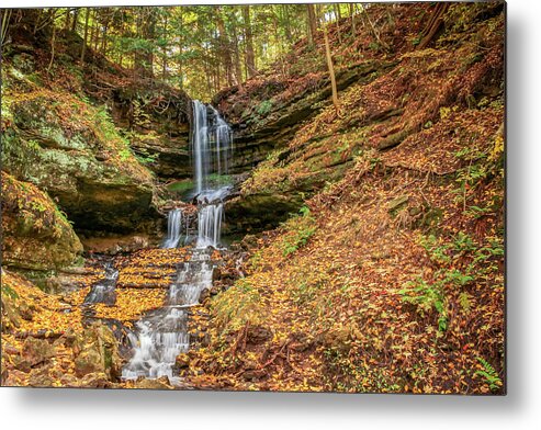 America Metal Print featuring the photograph Autumn at Horseshoe Falls by Robert Carter