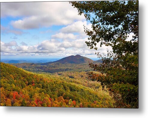 North Carolina Mountains Metal Print featuring the photograph Autumn in Carolina by Lynn Hunt