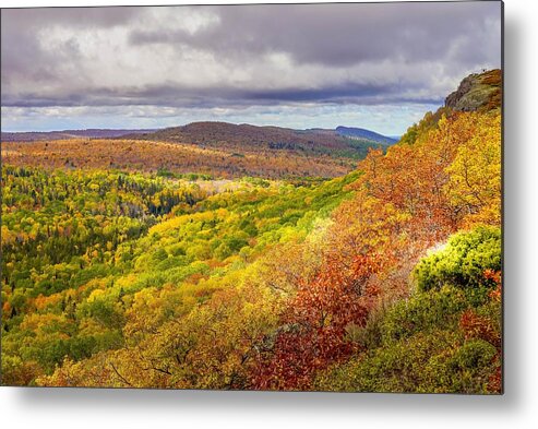 Scenic Metal Print featuring the photograph Autumn in Copper Harbor by Susan Rydberg