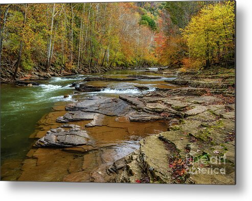 Cherry Falls Metal Print featuring the photograph Autumn on the Elk River by Thomas R Fletcher