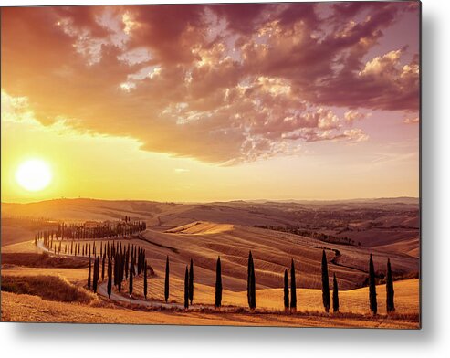 Italy Metal Print featuring the photograph Baccoleno Farmhouse by Mark Gomez