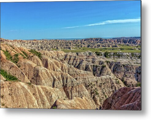 Badlands Metal Print featuring the photograph Badlands ND by Chris Spencer