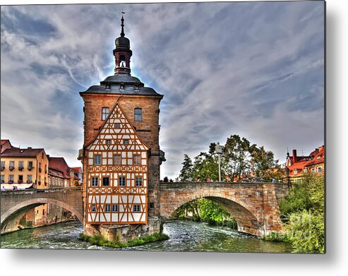 Bamberg Metal Print featuring the photograph Bamberg Old Town Hall or Altes Rathaus - Germany by Paolo Signorini